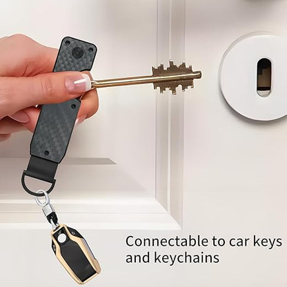 Compact Metal Key Holder Keychain with Silent Carry Design for Everyday Carry
