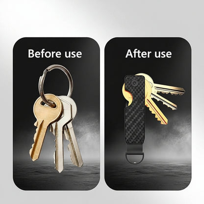 Compact Metal Key Holder Keychain with Silent Carry Design for Everyday Carry