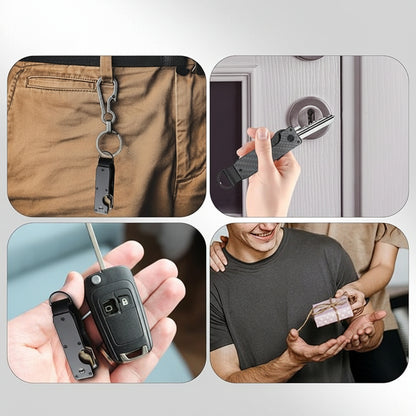 Compact Metal Key Holder Keychain with Silent Carry Design for Everyday Carry