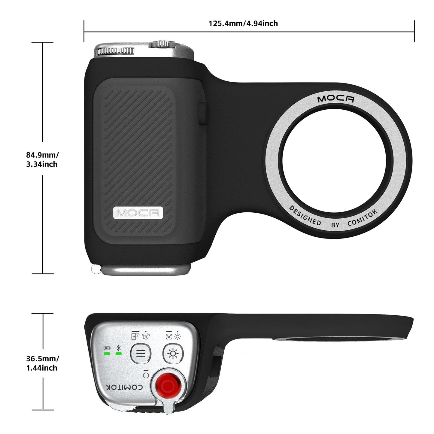 Magnetic Phone Grip Handle with Bluetooth Remote for iPhone series and Galaxy S26 Ultra