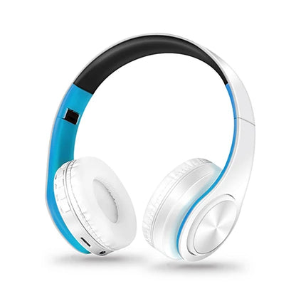 Over-Ear Stereo Wireless Earphone Bluetooth Headphones with Mic & TF Support