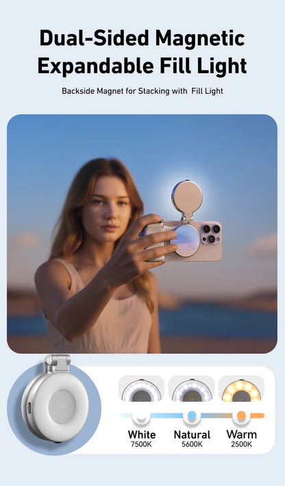 Magnetic Phone Camera Grip with Bluetooth Remote Control For Iphone Android Phone