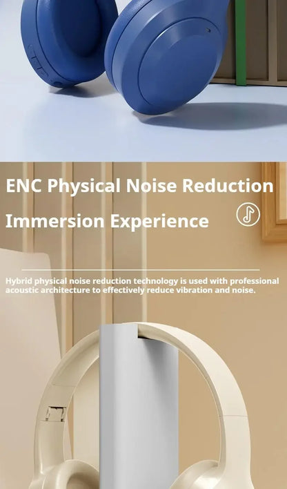 M5 Bluetooth 5.3 Wireless Over-Ear Headphones with Noise Reduction for Gaming & Sports