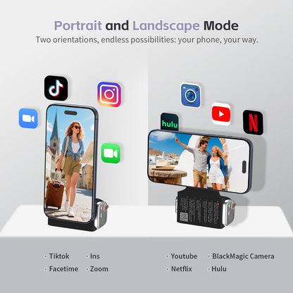 Magnetic Phone Grip Handle with Bluetooth Remote for iPhone series and Galaxy S26 Ultra
