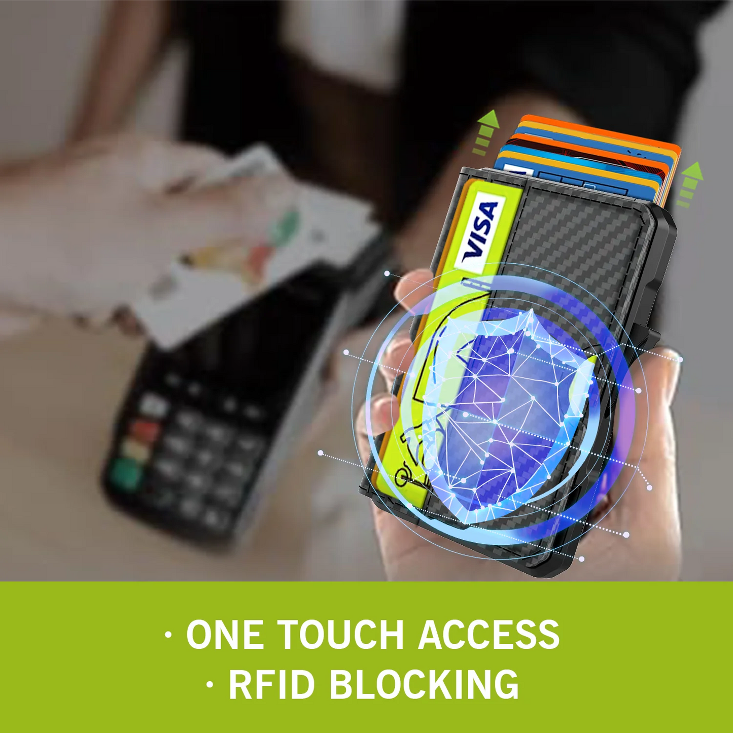 Business Compact Men’s Wallet for Men with Money Clip and RFID Protection