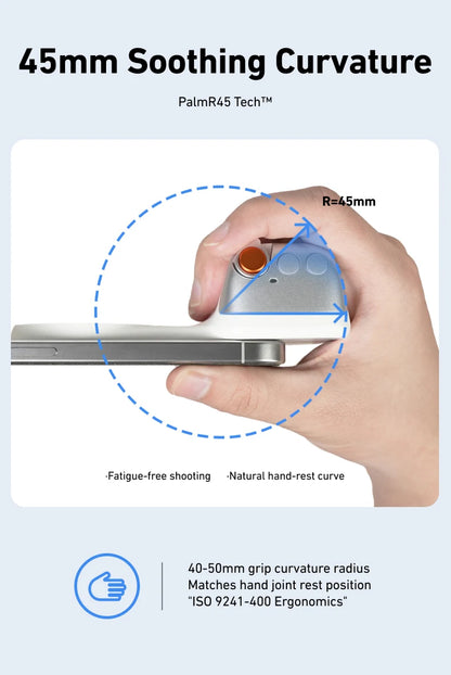 Magnetic Phone Camera Grip with Bluetooth Remote Control For Iphone Android Phone