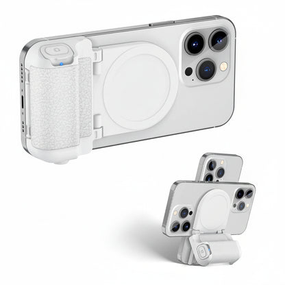 Magnetic Snap Grip Phone Camera Handle with Wireless Remote for iPhone 16/15 Samsung S