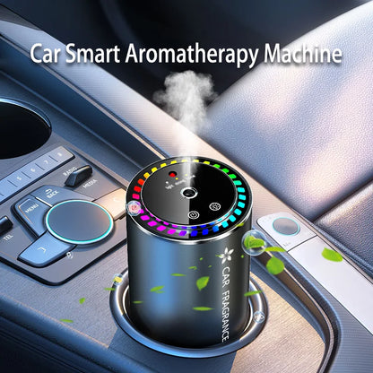 Smart Car Air Freshener Aroma Diffuser with Starry LED Ambient Light