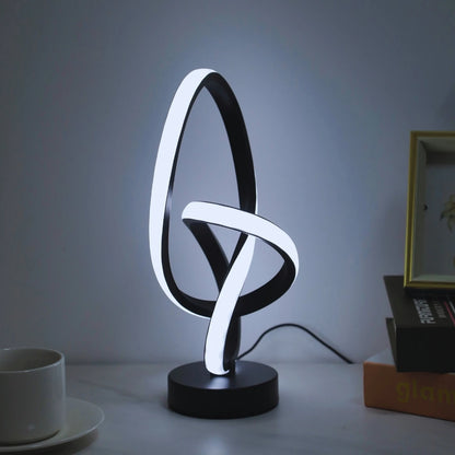Creative Double Helix Minimalist Bedside Desk Light for Bedroom Living Room & Office