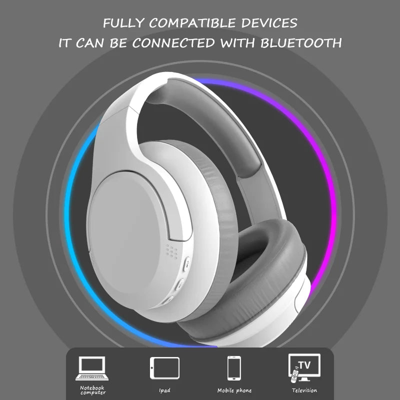 Wireless Over-Ear Headphones Bluetooth 5.3 Hi-Res Audio Over Ear Headset Earphones