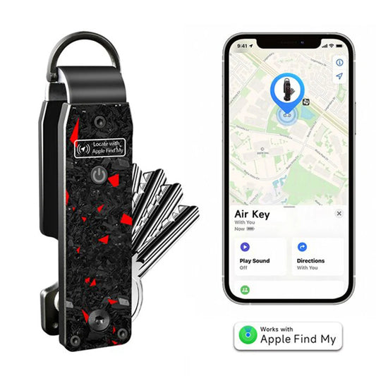 Smart Trackable Key Organizer with Apple Find My for iPhone