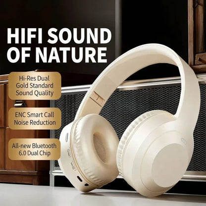 M5 Bluetooth 5.3 Wireless Over-Ear Headphones with Noise Reduction for Gaming & Sports