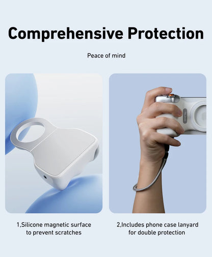 Magnetic Phone Camera Grip with Bluetooth Remote Control For Iphone Android Phone