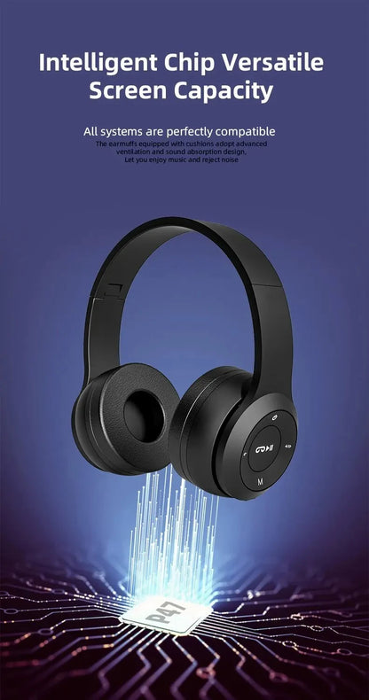 Wireless Bluetooth Noise Cancelling Headphones with Microphone