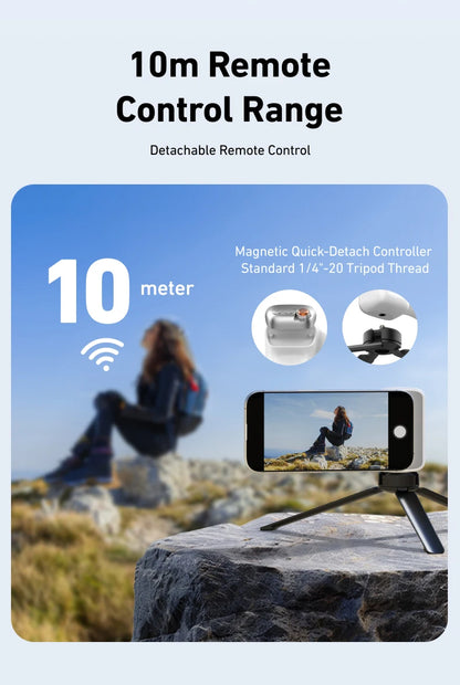 Magnetic Phone Camera Grip with Bluetooth Remote Control For Iphone Android Phone