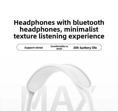 Smart Display Bluetooth 5.3 Over-Ear Headphones with Digital Screen Control and Long Battery Life