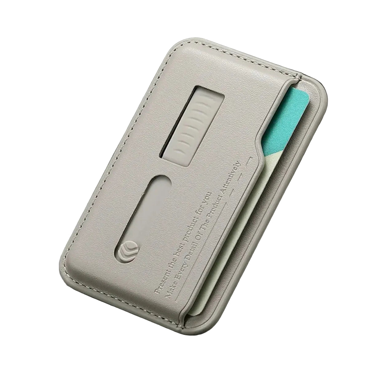 MagSafe Magnetic Wallet Card Holder with Card Slot and Finger Strap