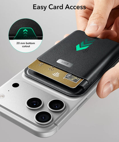 Magnetic MagSafe Wallet Card Holder with Find My for iPhone