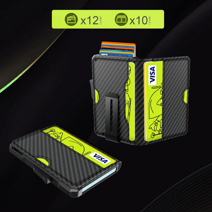 Business Compact Men’s Wallet for Men with Money Clip and RFID Protection