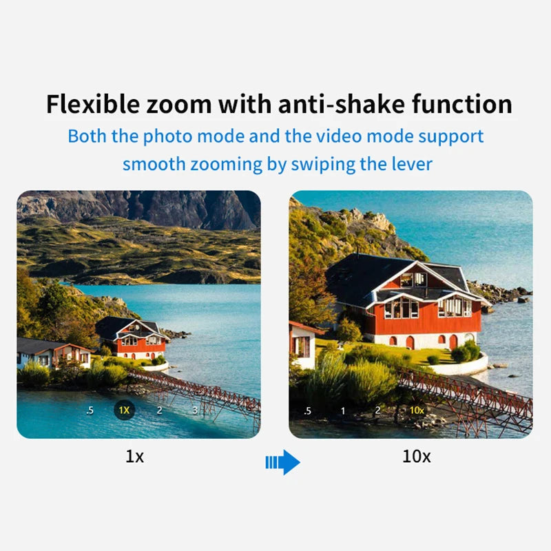 Magnetic Bluetooth Phone Camera Grip with Remote & Fill Light