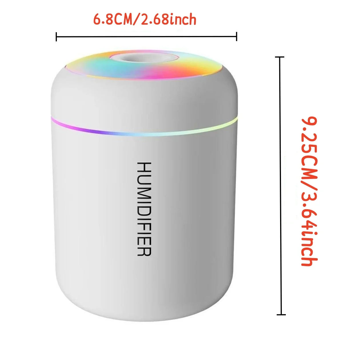 Portable Aromatherapy Mist Maker Essential Oil Diffuser with Ambient Light for Home Car & Office