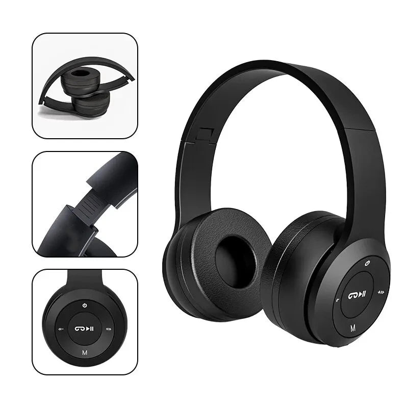 Wireless Bluetooth Noise Cancelling Headphones with Microphone