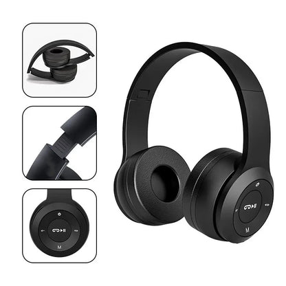 Wireless Bluetooth Noise Cancelling Headphones with Microphone