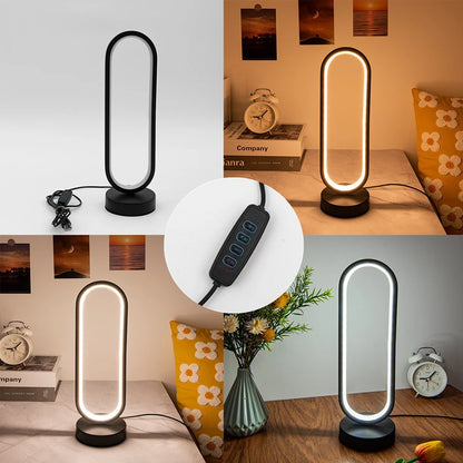 Creative Elegant Spiral Ring Heart LED Night Light Dimmable for Home Decor Office