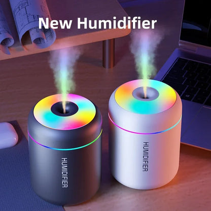 Portable Aromatherapy Mist Maker Essential Oil Diffuser with Ambient Light for Home Car & Office