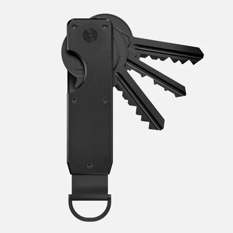Compact Metal Key Holder Keychain with Silent Carry Design for Everyday Carry