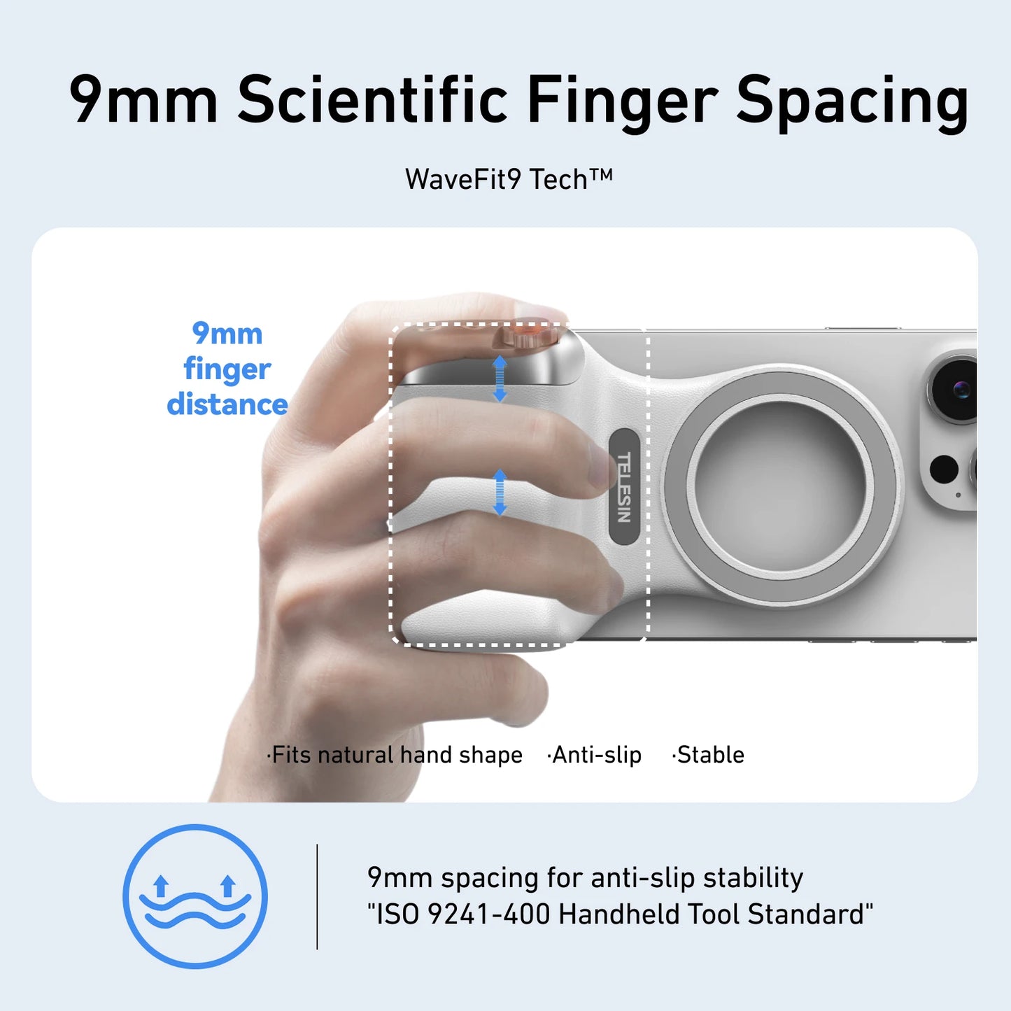 Magnetic Phone Camera Grip with Bluetooth Remote Control For Iphone Android Phone