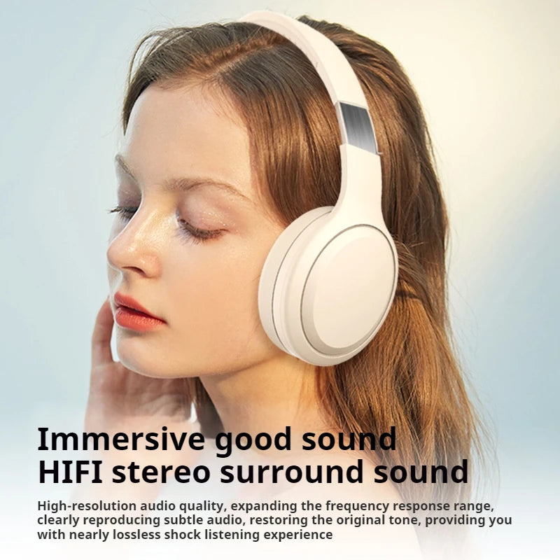 Wireless Bluetooth Gaming Over-Ear Headphones with Noise Reduction