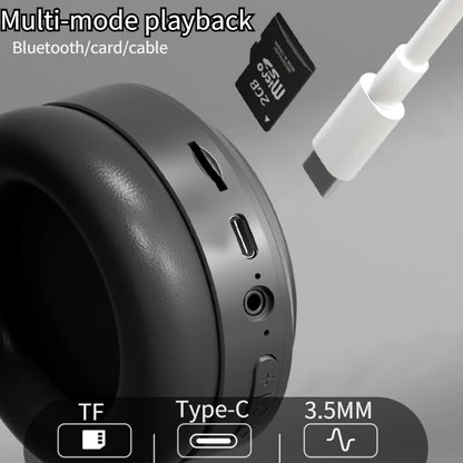 M5 Bluetooth 5.3 Wireless Over-Ear Headphones with Noise Reduction for Gaming & Sports