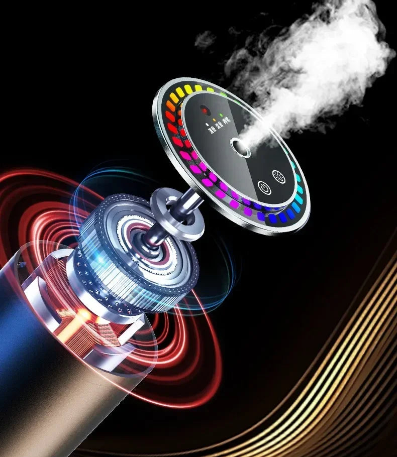 Smart Car Air Freshener Aroma Diffuser with Starry LED Ambient Light