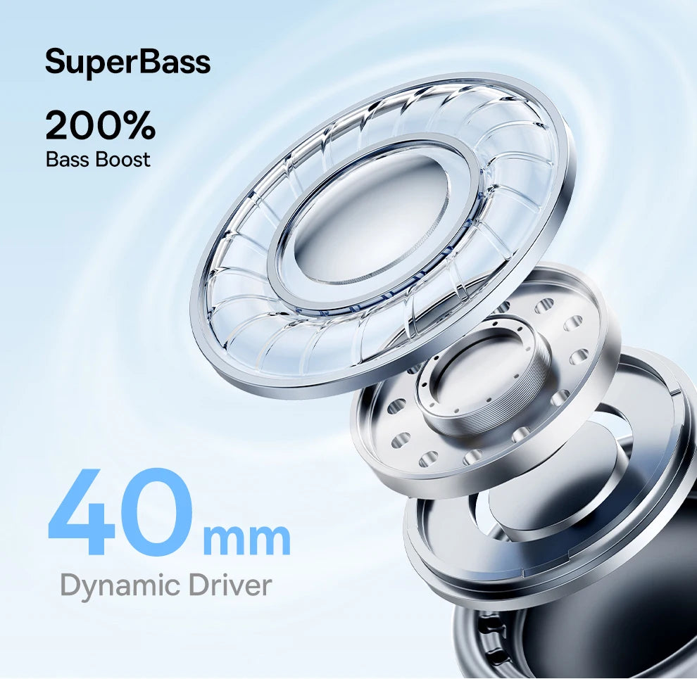 Bluetooth 5.3 Over-Ear Headphones 70 Hours Battery Life with Noise Isolation