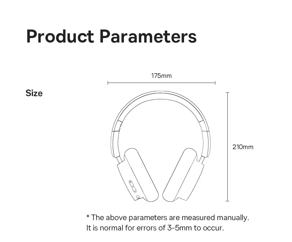 Bluetooth 5.3 Over-Ear Headphones 70 Hours Battery Life with Noise Isolation