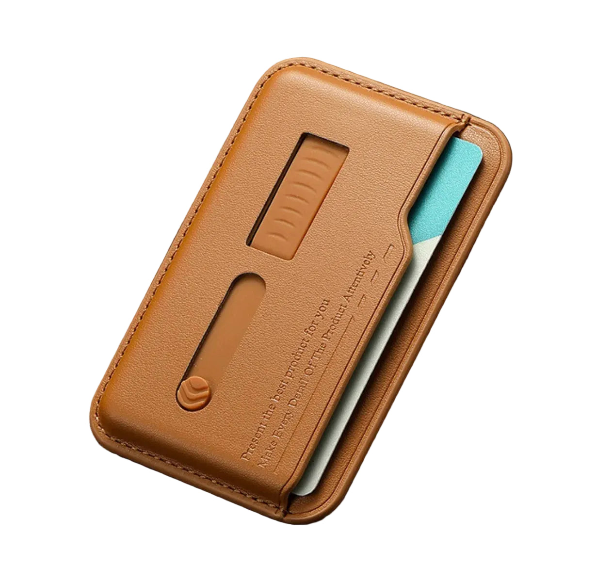 MagSafe Magnetic Wallet Card Holder with Card Slot and Finger Strap