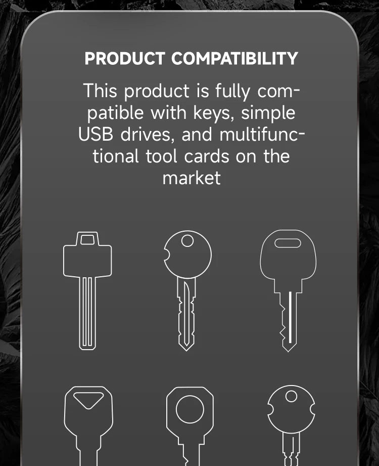 Smart Trackable Key Organizer with Apple Find My for iPhone