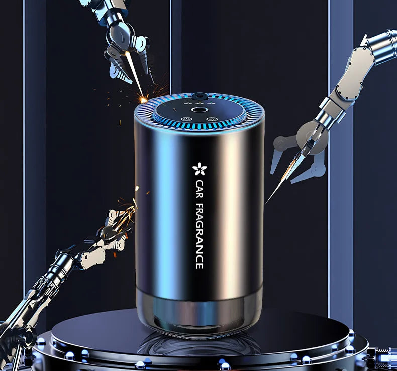 Smart Car Air Freshener Aroma Diffuser with Starry LED Ambient Light
