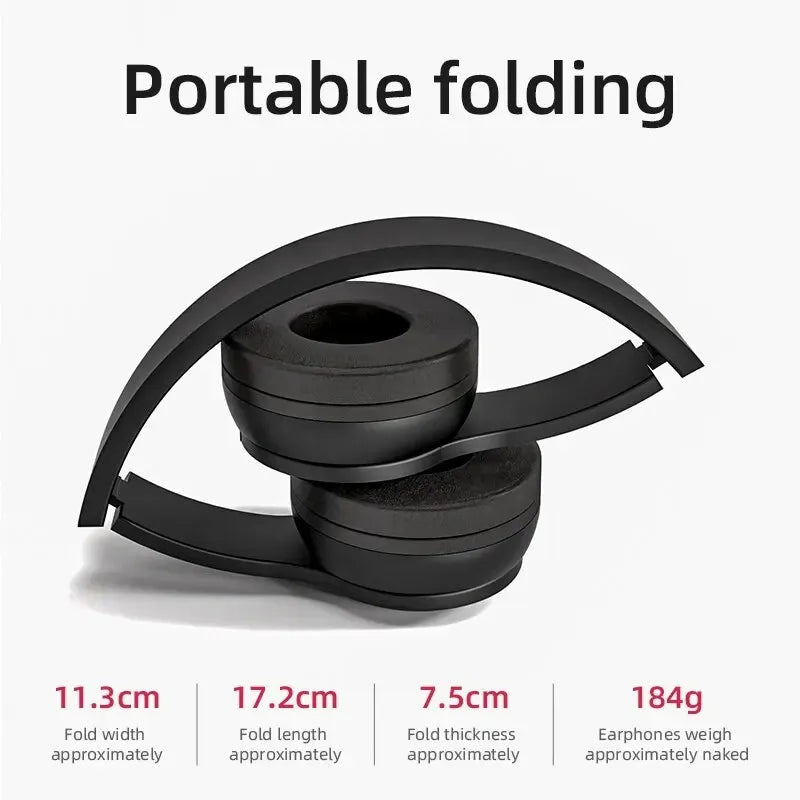 Wireless Bluetooth Noise Cancelling Headphones with Microphone