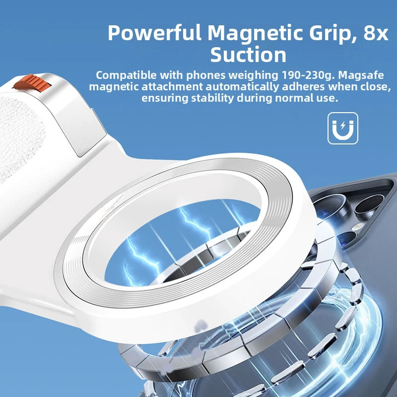Magnetic Bluetooth Phone Camera Grip with Remote & Fill Light